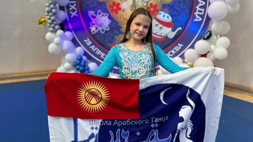 Юная танцовщица из Кыргызстана заняла первое место на танцевальной олимпиаде в Москве